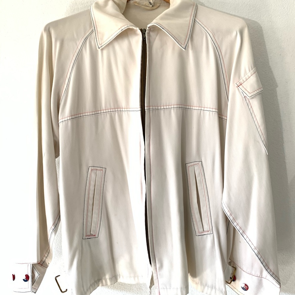 VTG Great WESTERN Medium 50s 60s zip JACKET coat